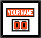 Philadelphia Nameplate & Number (Shoulder) - Road Orange (1977-1983) - Double Mat 1