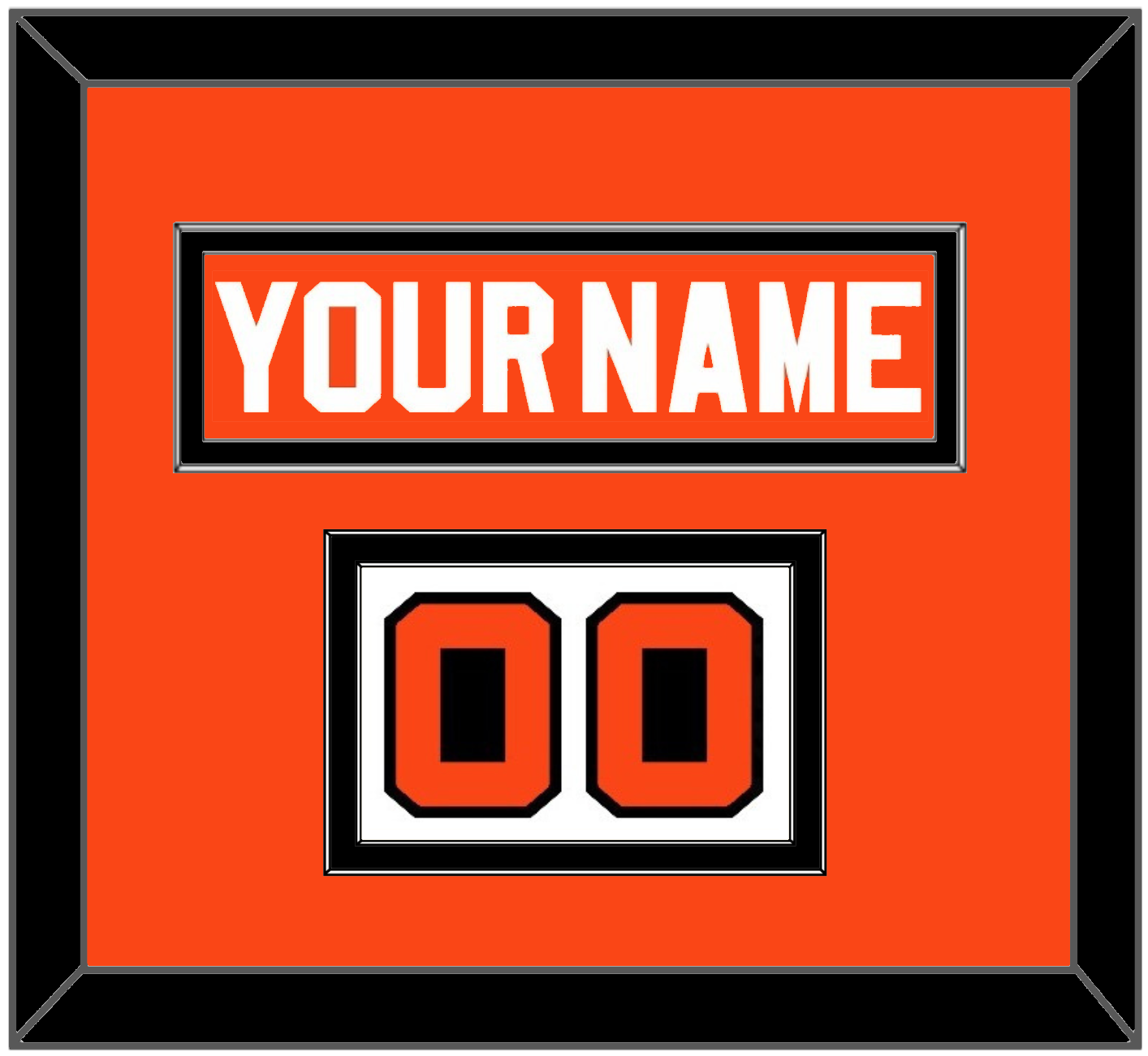 Philadelphia Nameplate & Number (Shoulder) - Road Orange (1977-1983) - Signature Tier 3