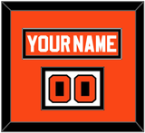 Philadelphia Nameplate & Number (Shoulder) - Road Orange (1977-1983) - Double Mat 3