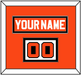 Philadelphia Nameplate & Number (Shoulder) - Road Orange (1977-1983) - Double Mat 3
