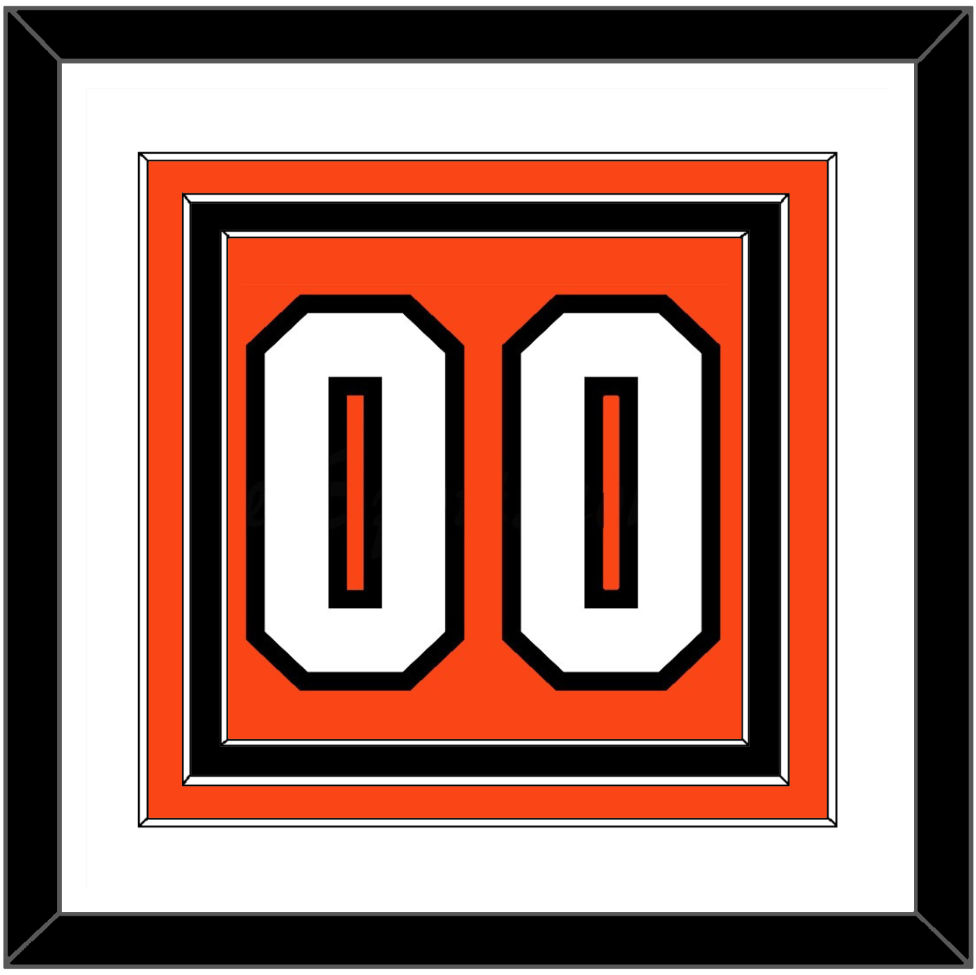 Philadelphia Number (Back) - Road Orange (1972-1983) - Premier Tier 1