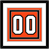 Philadelphia Number (Back) - Road Orange (1972-1983) - Triple Mat 1