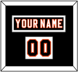Philadelphia Nameplate & Number (Shoulder) - Home Black (2007-2010) - Single Mat 2
