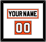 Philadelphia Nameplate & Number (Shoulder) - Road White (2007-2010) - Single Mat 1