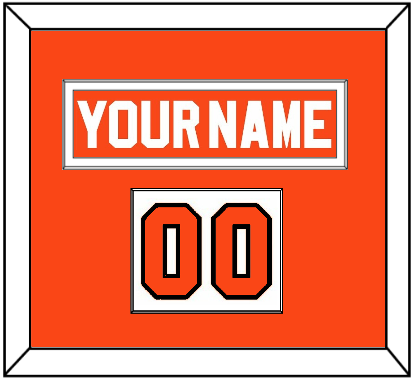 Philadelphia Nameplate & Number (Shoulder) - Road Orange (1983-2001) - Essential Tier 1