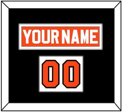 Philadelphia Nameplate & Number (Shoulder) - Road Orange (1983-2001) - Essential Tier 2