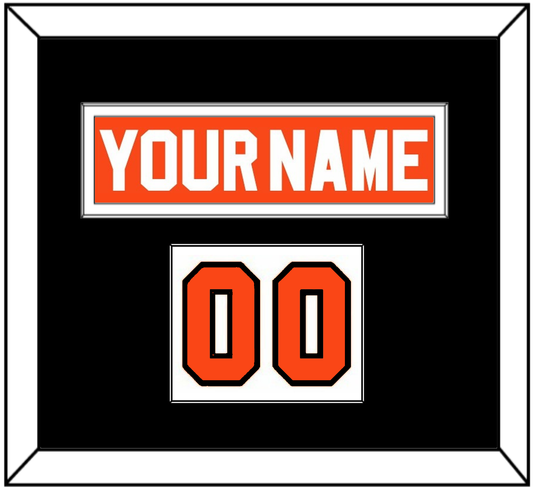 Philadelphia Nameplate & Number (Shoulder) - Road Orange (1983-2001) - Essential Tier 2