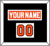 Philadelphia Nameplate & Number (Shoulder) - Road Orange (1983-2001) - Single Mat 2