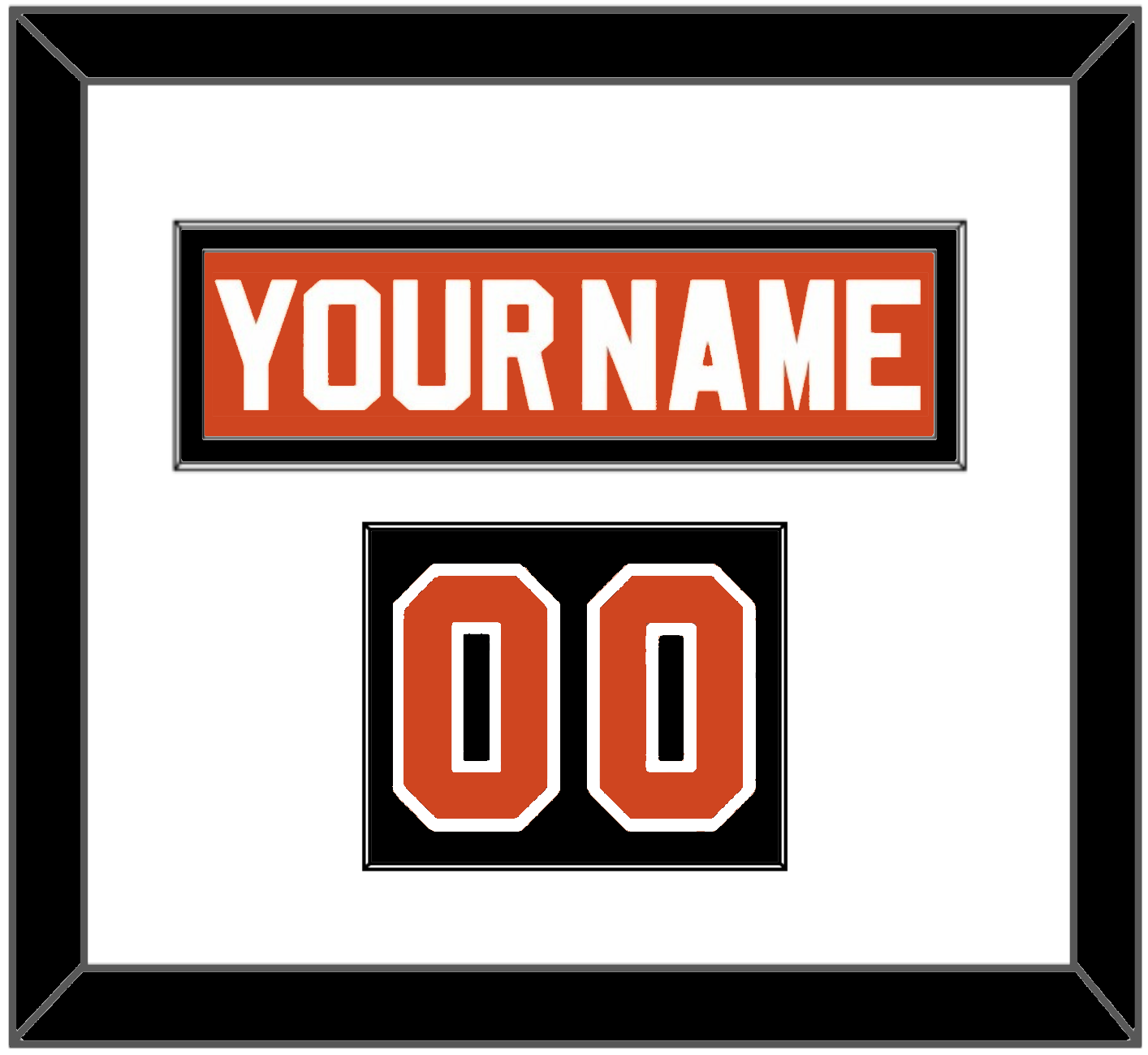 Philadelphia Nameplate & Number (Shoulder) - Reverse Retro Orange (2020-2021) - Essential Tier 1