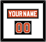 Philadelphia Nameplate & Number (Shoulder) - Reverse Retro Orange (2020-2021) - Single Mat 1