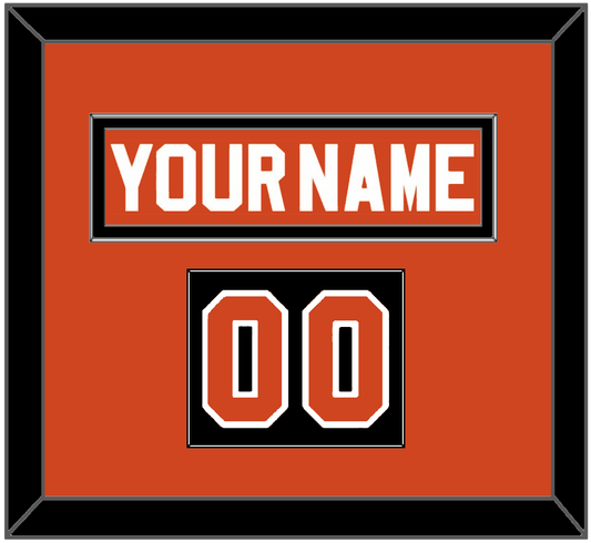 Philadelphia Nameplate & Number (Shoulder) - Reverse Retro Orange (2020-2021) - Essential Tier 2