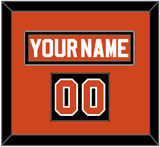 Philadelphia Nameplate & Number (Shoulder) - Reverse Retro Orange (2020-2021) - Single Mat 2
