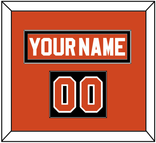 Philadelphia Nameplate & Number (Shoulder) - Reverse Retro Orange (2020-2021) - Essential Tier 2