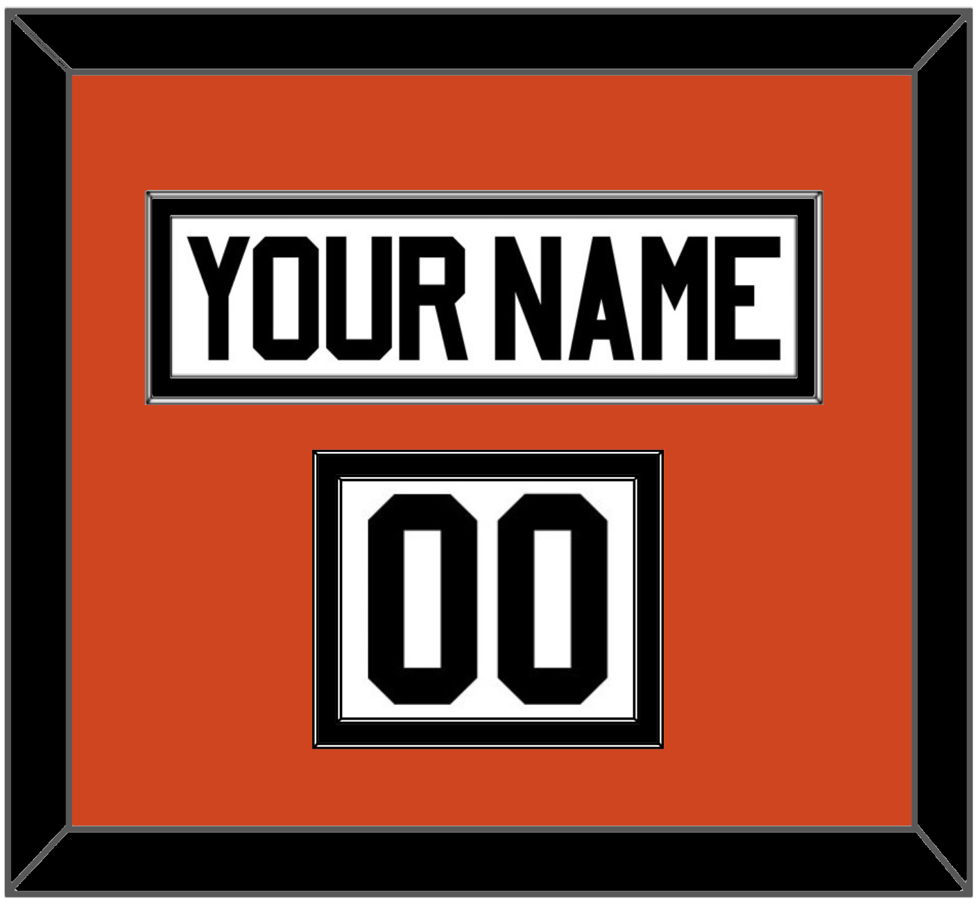 Philadelphia Nameplate & Number (Shoulder) - Home Orange - Signature Tier 2