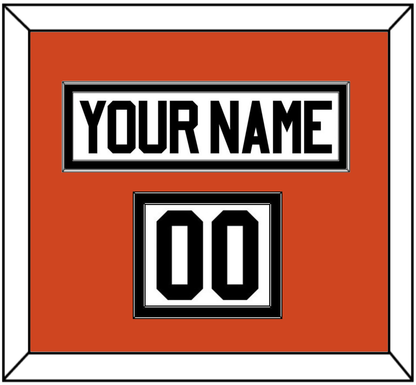 Philadelphia Nameplate & Number (Shoulder) - Home Orange - Signature Tier 2