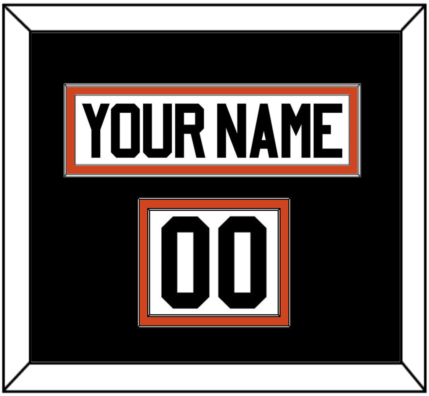Philadelphia Nameplate & Number (Shoulder) - Home Orange - Signature Tier 3