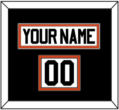 Philadelphia Nameplate & Number (Shoulder) - Home Orange - Signature Tier 3