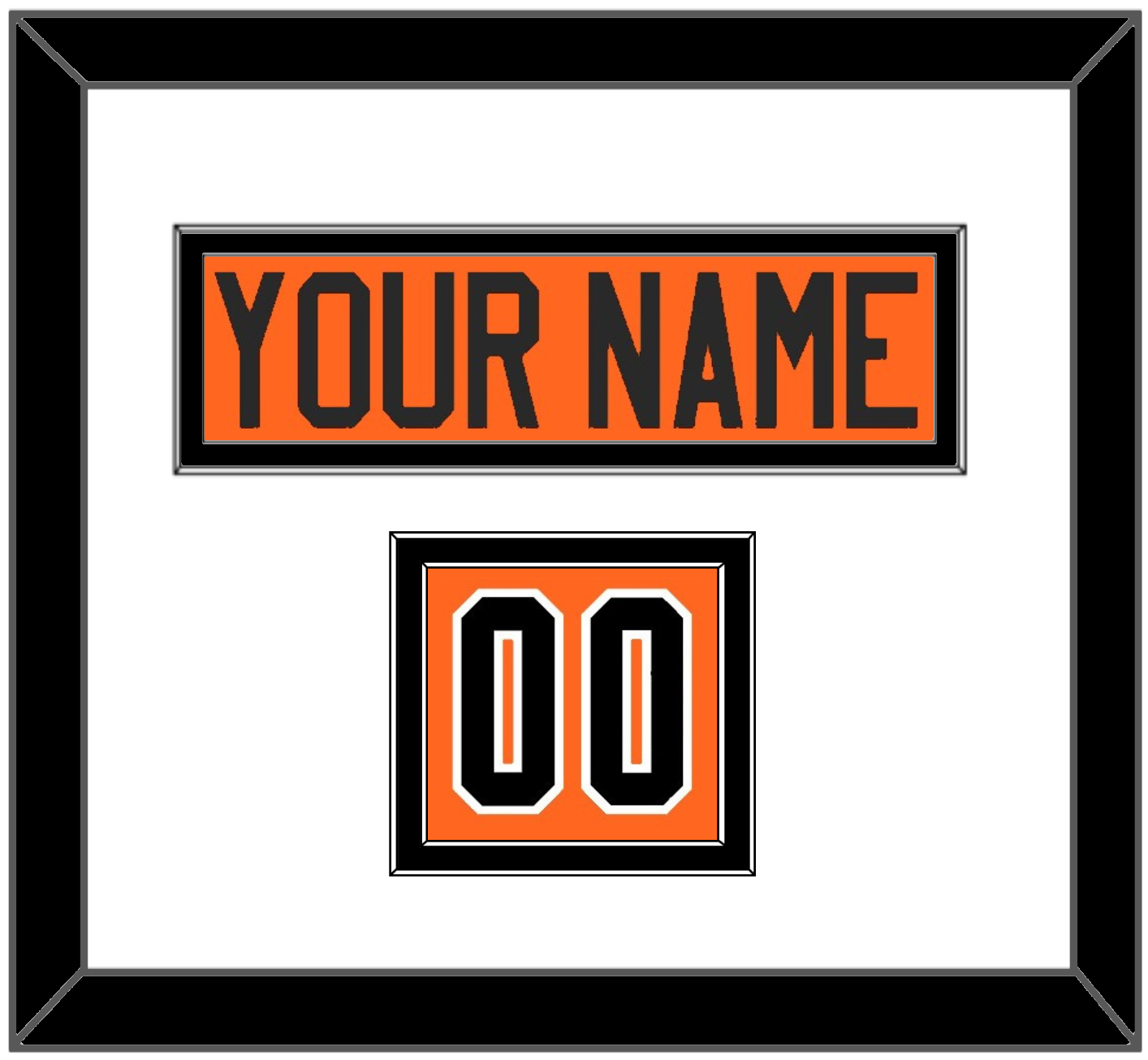 Philadelphia Nameplate & Number (Shoulder) - Alternate Black  - Signature Tier 1