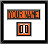 Philadelphia Nameplate & Number (Shoulder) - Alternate Black  - Double Mat 1