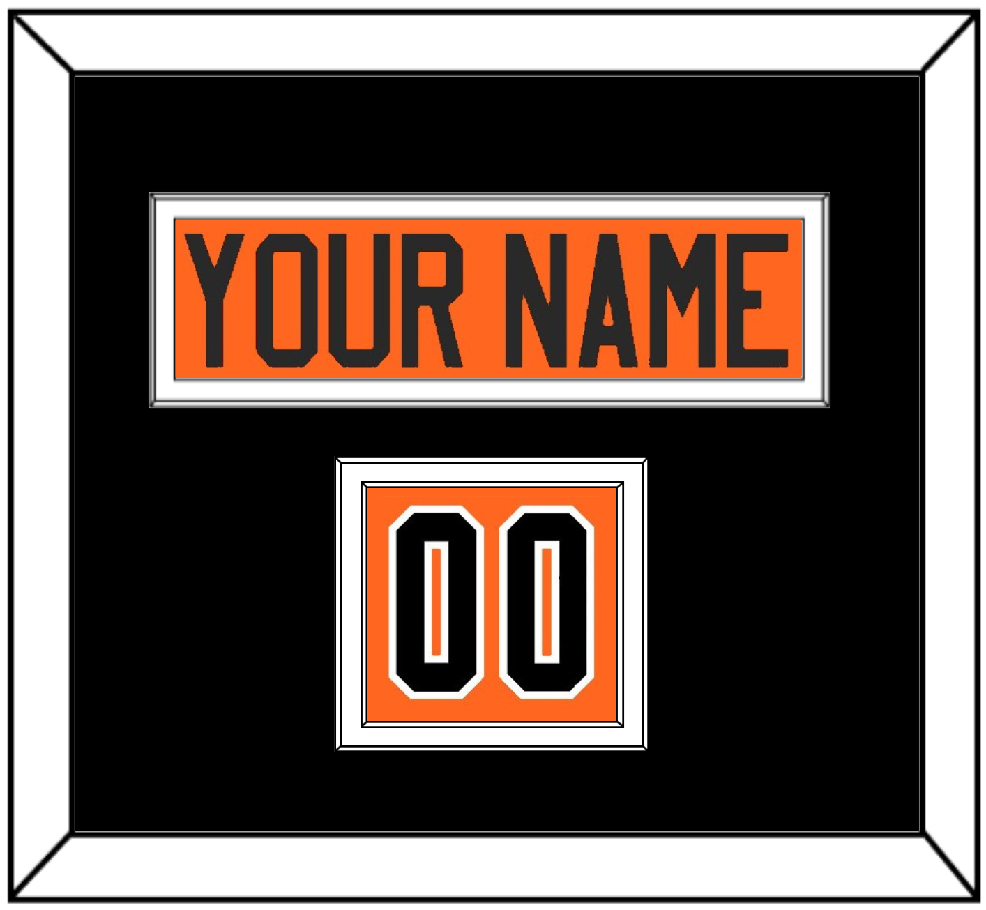 Philadelphia Nameplate & Number (Shoulder) - Alternate Black  - Signature Tier 3