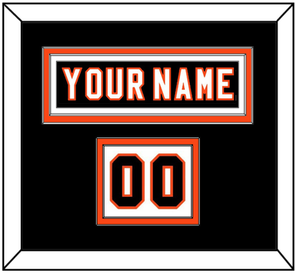 Philadelphia Nameplate & Number (Shoulder) - Home Black (2007-2010) - Signature Tier 4