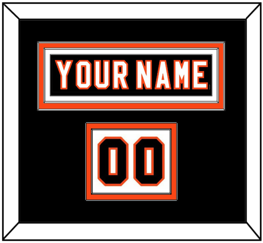 Philadelphia Nameplate & Number (Shoulder) - Road/Home Black (1997-2007) - Signature Tier 4