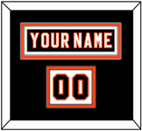 Philadelphia Nameplate & Number (Shoulder) - Home Black (2007-2010) - Double Mat 4
