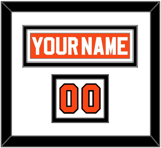 Philadelphia Nameplate & Number (Shoulder) - Road Orange (1983-2001) - Signature Tier 2