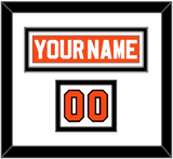 Philadelphia Nameplate & Number (Shoulder) - Road Orange (1983-2001) - Double Mat 2