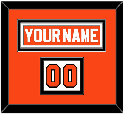 Philadelphia Nameplate & Number (Shoulder) - Road Orange (1983-2001) - Signature Tier 4