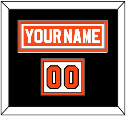 Philadelphia Nameplate & Number (Shoulder) - Road Orange (1983-2001) - Signature Tier 5