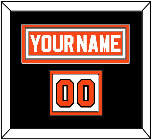 Philadelphia Nameplate & Number (Shoulder) - Road Orange (1983-2001) - Signature Tier 5