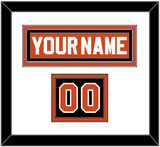 Philadelphia Nameplate & Number (Shoulder) - Reverse Retro Orange (2020-2021) - Double Mat 1