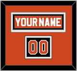 Philadelphia Nameplate & Number (Shoulder) - Reverse Retro Orange (2020-2021) - Double Mat 2