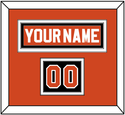 Philadelphia Nameplate & Number (Shoulder) - Reverse Retro Orange (2020-2021) - Signature Tier 2