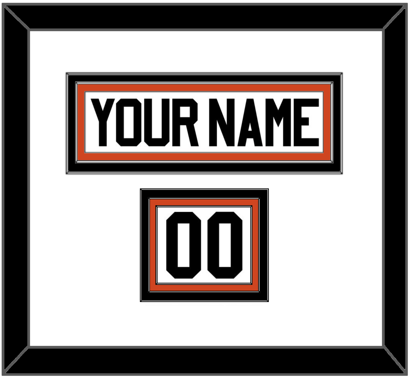 Philadelphia Nameplate & Number (Shoulder) - Home Orange - Premier Tier 1