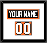 Philadelphia Nameplate & Number (Shoulder) - Road White (2017-2023) - Single Mat 1