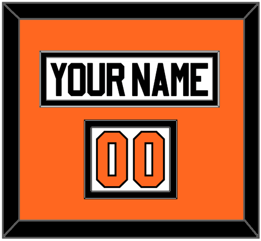 Philadelphia Nameplate & Number (Shoulder) - Home Orange (2017-2023) - Signature Tier 1