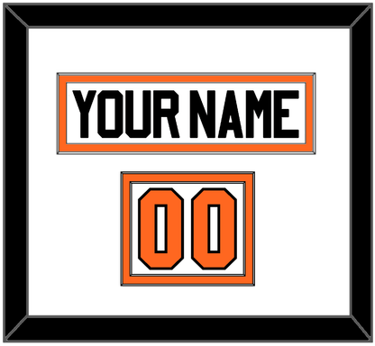 Philadelphia Nameplate & Number (Shoulder) - Home Orange (2010-2017) - Signature Tier 2