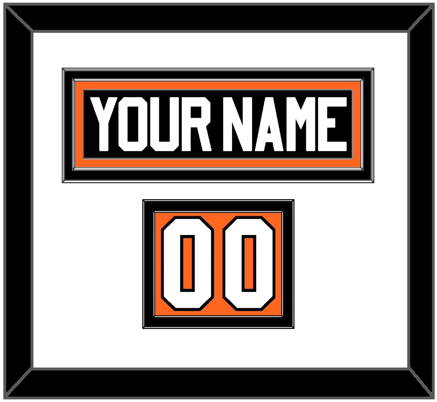 Philadelphia Nameplate & Number (Shoulder) - Road White (2010-2017) - Signature Tier 2