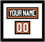 Philadelphia Nameplate & Number (Shoulder) - Road White (2010-2017) - Double Mat 2