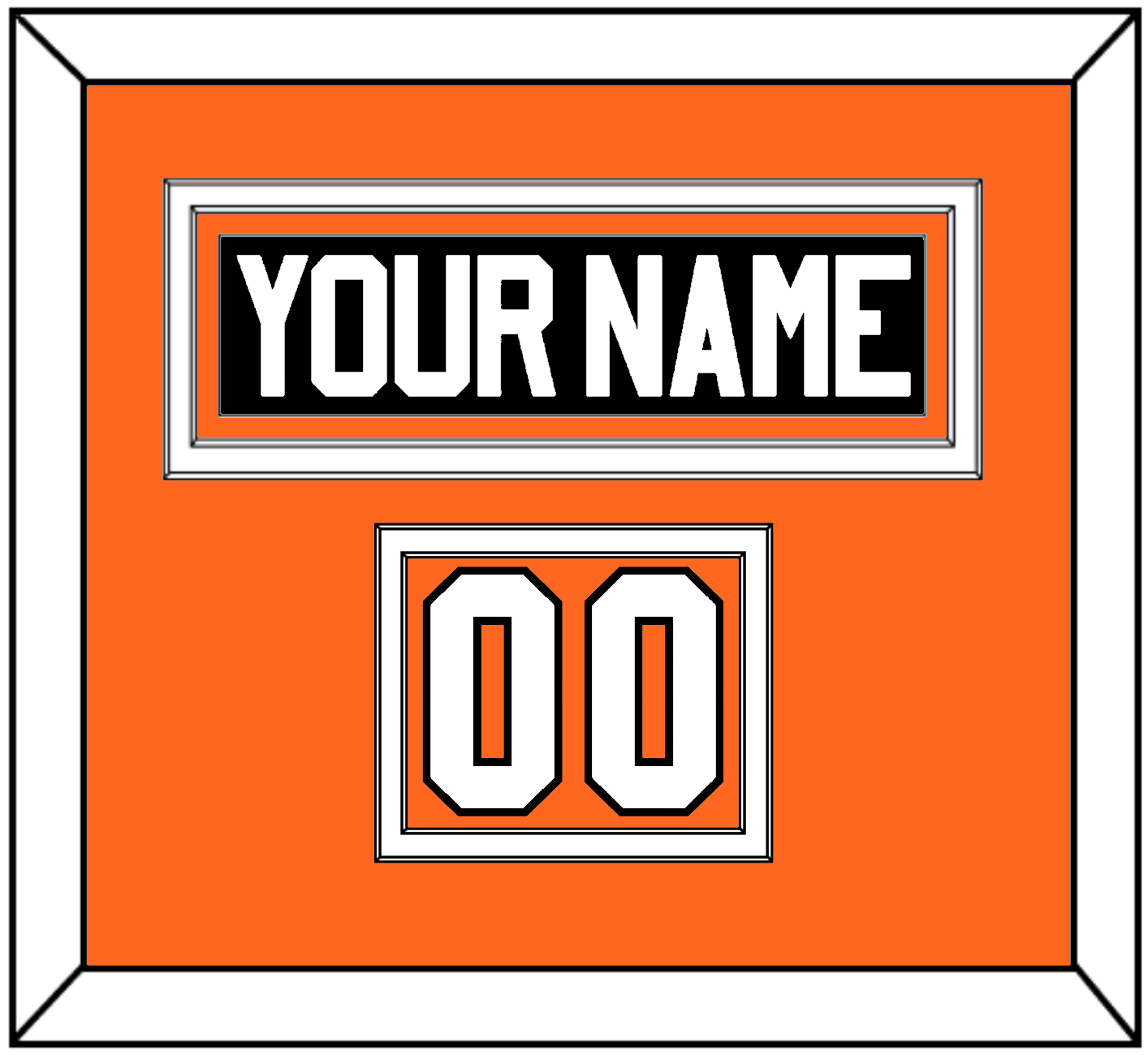 Philadelphia Nameplate & Number (Shoulder) - Road White (2017-2023) - Signature Tier 3