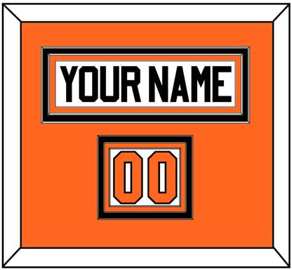 Philadelphia Nameplate & Number (Shoulder) - Home Orange (2010-2017) - Premier Tier 1