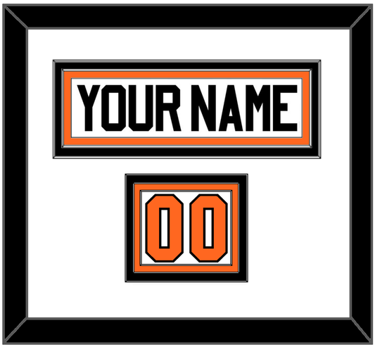 Philadelphia Nameplate & Number (Shoulder) - Home Orange (2010-2017) - Premier Tier 2
