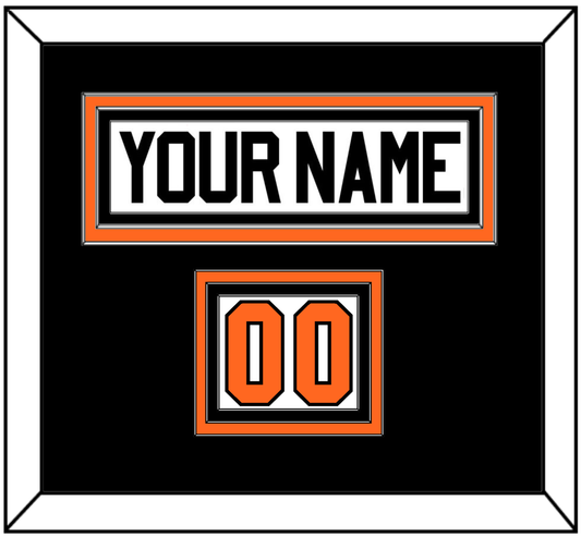 Philadelphia Nameplate & Number (Shoulder) - Home Orange (2010-2017) - Premier Tier 3