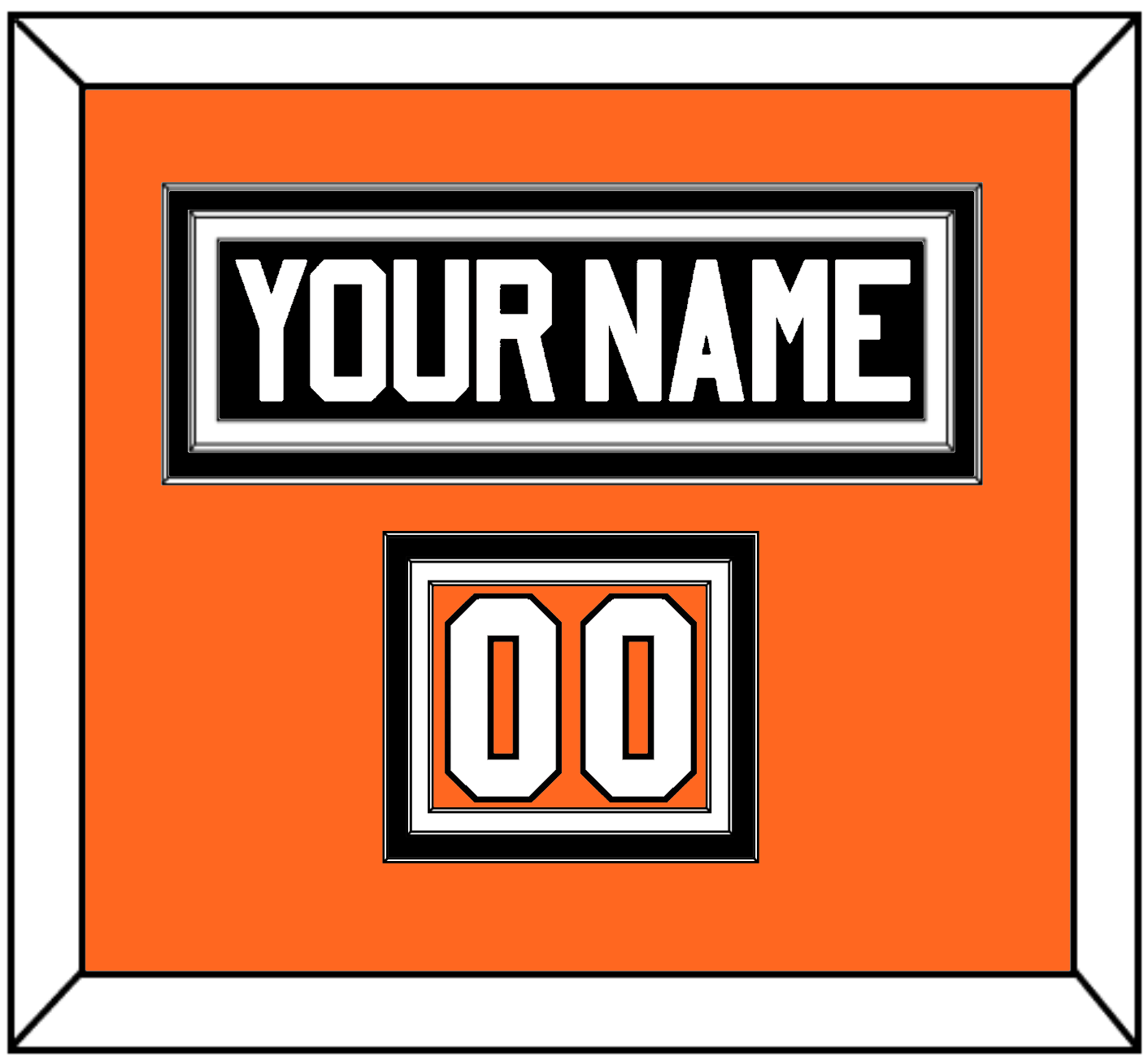 Philadelphia Nameplate & Number (Shoulder) - Road White (2010-2017) - Premier Tier 1