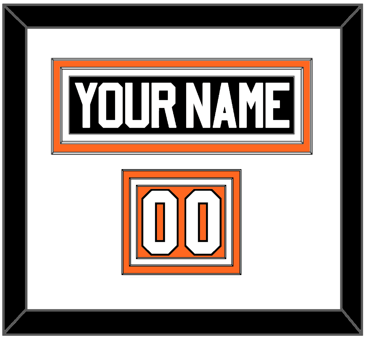 Philadelphia Nameplate & Number (Shoulder) - Road White (2010-2017) - Premier Tier 2