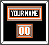 Philadelphia Nameplate & Number (Shoulder) - Road White (2010-2017) - Triple Mat 3