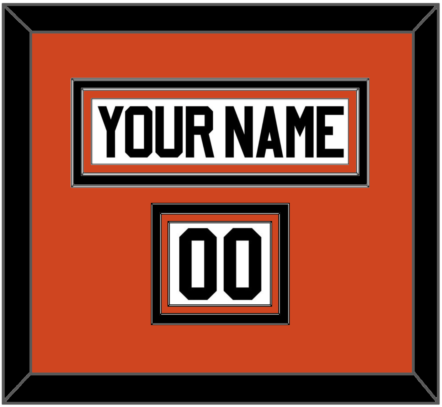 Philadelphia Nameplate & Number (Shoulder) - Home Orange - Premier Tier 2