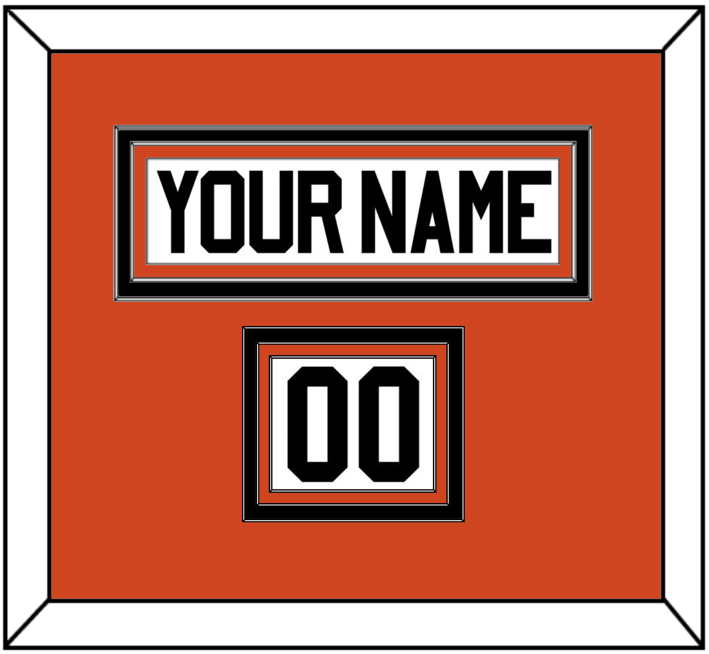 Philadelphia Nameplate & Number (Shoulder) - Home Orange - Premier Tier 2